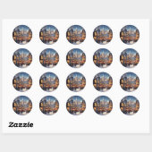 Winterstad Kerstviering Sticker (Vel)