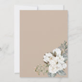 Winterstoffige blauwe sneeuw in verliefd Vrijgezel Kaart (Achterkant)