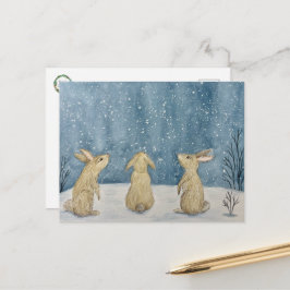 Winterstorm ansichtkaart briefkaart