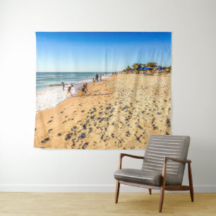 Winterstrand Scene Tapestry Wandkleed