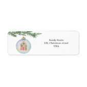 Wintertak met speelgoed etiket (Voorkant)