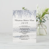Wintertakken Sneeuwkerstmenu Menu (Staand voorkant)