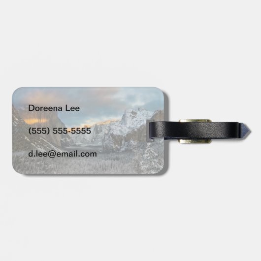 Winterteken Bagagelabel (Achterkant horizontaal)