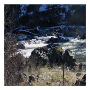 Wintertijd in Hayfork, Californië.. Perfect Poster