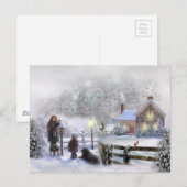 Wintertijd in het land briefkaart (Voorkant / Achterkant)