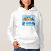 Wintertijd sneeuwen hoodie (Voorkant)