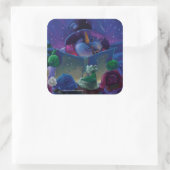 Wintertijdlezen Vierkante Sticker (Tas)