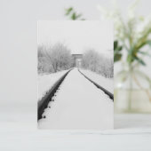 Wintertreinen Bedankkaart (Staand voorkant)