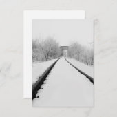 Wintertreinen Bedankkaart (Voorkant / Achterkant)