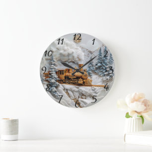 Wintertreinreis, elegantie grote klok