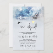 Wintertrouwvluchtwedding op bergmeer   kaart (Voorkant)