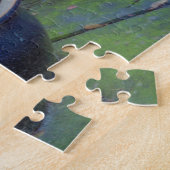 Wintertuin op zonsondergang legpuzzel (Zijkant)