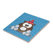 winteruil tegeltje (Zijkant)