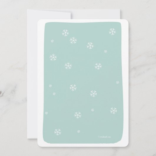 Winteruitnodiging Beer Kaart (Achterkant)