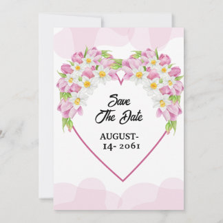 Winteruitnodiging Kaart Floral Birthday Party Kaar