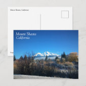 WinterUitzicht op Mount Shasta, CA Briefkaart (Voorkant / Achterkant)