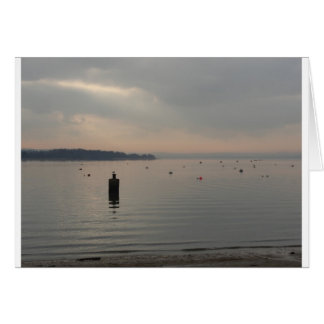 Winteruitzicht van Poole Harbour.