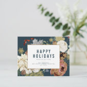 wintervakantie aankondiging briefkaart (Staand voorkant)