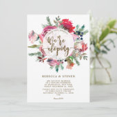 wintervakantie de knoop doorhakken uitnodiging (Staand voorkant)