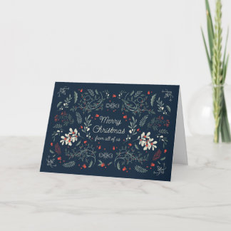 Wintervakantie Elegante Kerstkaart Feestdagen Kaart