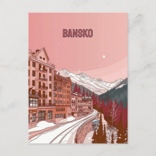 Wintervakantie in Bansko Briefkaart