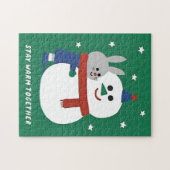 Wintervakantie legpuzzel (Horizontaal)