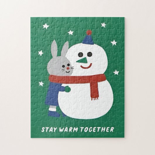 Wintervakantie legpuzzel (Verticaal)