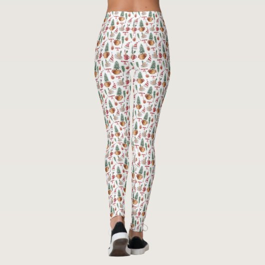 Wintervakantiethema Leggings (Achterkant)