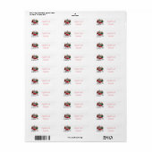 Wintervakantietijd Etiket (Full Sheet)