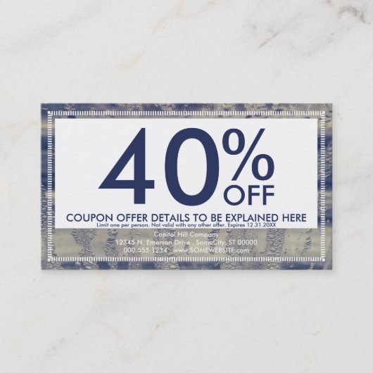 wintervenstercoupon kortingskaartje (Voorkant)