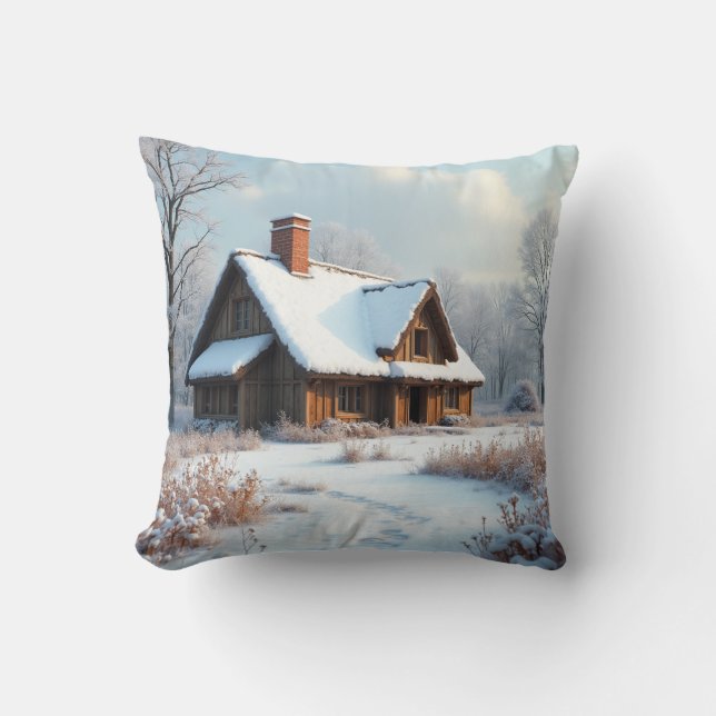 winterverblijf kussen (Voorkant)