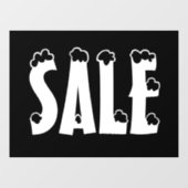 Winterverkoopteken, Kleinhandelswinkeloverdrukplaa Raamsticker (Vel)