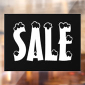 Winterverkoopteken, Kleinhandelswinkeloverdrukplaa Raamsticker (Vel 2)