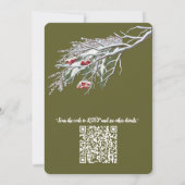 Wintervieringen in de sneeuw, met katjes kaart (Achterkant)