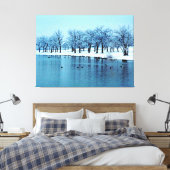  wintervijver verpakt canvas (Insitu (Slaapkamer))