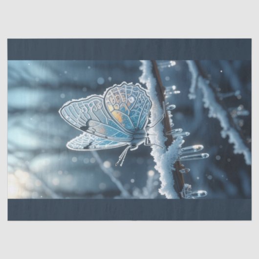 wintervlinder tissuepapier (Voorkant)