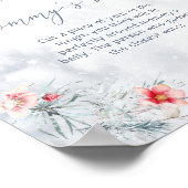 Wintervlokjes hoe groot is mama's buik spel poster (Hoek)