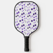 Wintervoetafdrukken Pickleball Paddle (Voorkant)