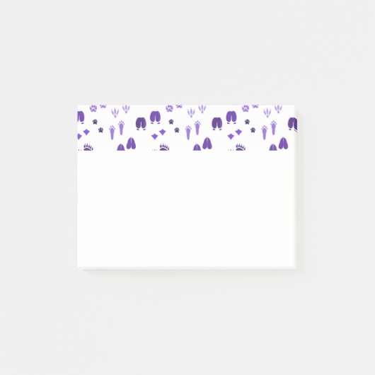 Wintervoetafdrukken Post-it® Notes (Voorkant)