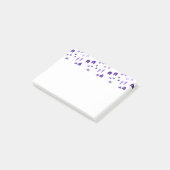 Wintervoetafdrukken Post-it® Notes (Schuin)