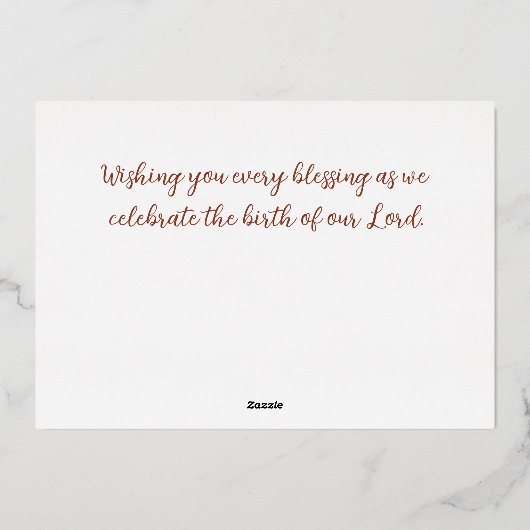 Wintervogel en sneeuwkerst folie feestdagenkaart (Achterkant)