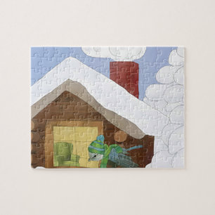 Wintervogel Legpuzzel