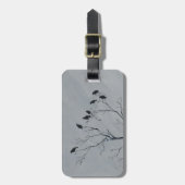 Wintervogels Bagagelabel (Voorkant verticaal)