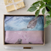  wintervogels Shabby Chic Decoupage Tissuepapier (Geschenk)