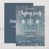Wintervorst — Sneeuwvlokken — kerstfeest Kaart (Voorkant / Achterkant)