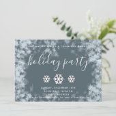 Wintervorst — Sneeuwvlokken — kerstfeest Kaart (Staand voorkant)