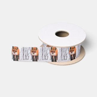 wintervossenpakpapier, cadeauverpakking voor bos lint