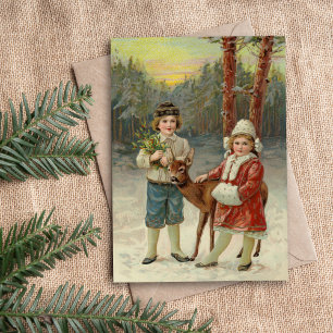 Wintervrienden   Vintage kerst