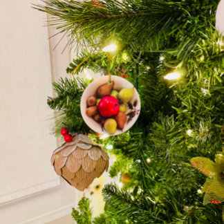 Wintervruchten - keramisch Ornament