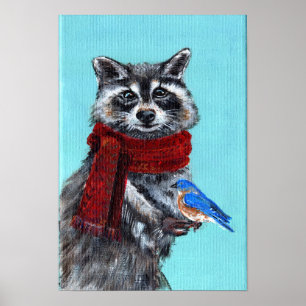 Winterwasbeer met Bluebird Poster